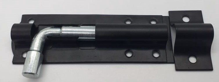 Tower Bolt 4" Black Heavy Imported