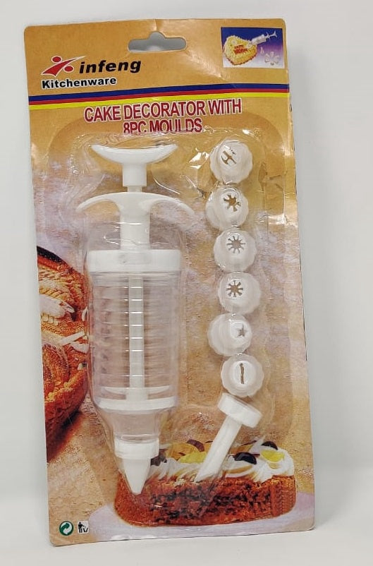 GENERIC Cake Decorator with 8PC Moulds KAW-085 Kitchenware Infeng