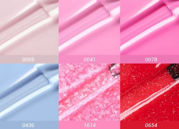 MODELONES Nail Gel Polish Set, 6 Colors Cherry Blossom