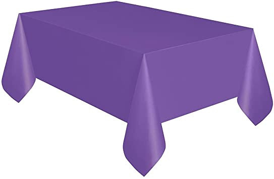 UNIQUE Party Plastic Table Cover 54" X 108" 1.37M X 2.74M
