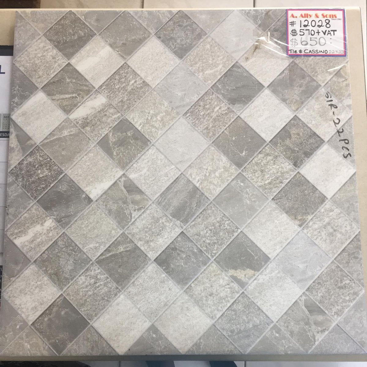Tile Ceramic 22X22 #Cassino Edge Break