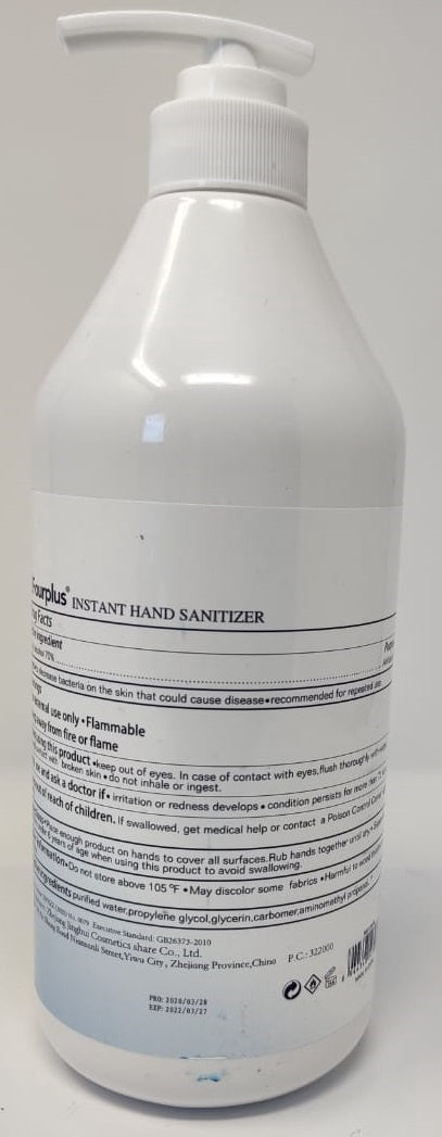 FOURPLUS Hand Sanitizer Gel 985ML