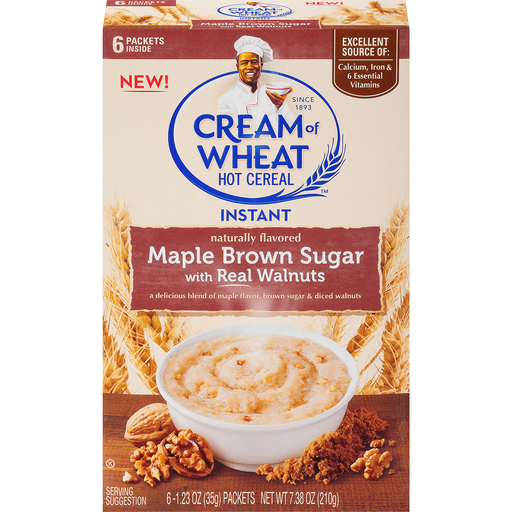 CREAM OF WHEAT Instant Maple Brown Sugar with Real Walnuts 7.38OZ 210G