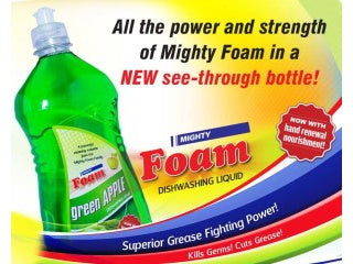 Foam Dish Detergent Green Apple