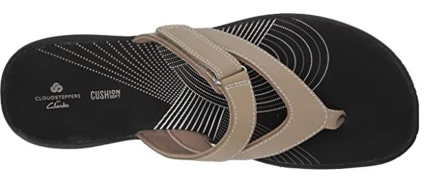 CLARKS Footwear Women's Brinkley Marin FLIP-FLOP Taupe