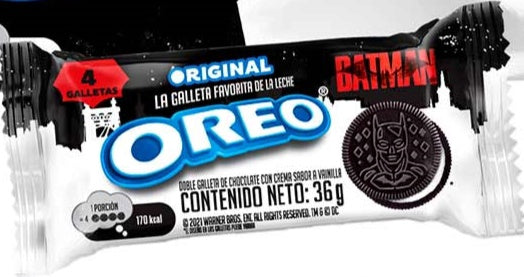 NABISCO Oreo Original Batman Cookies 1PACK of 4-COOKIES Single 36G