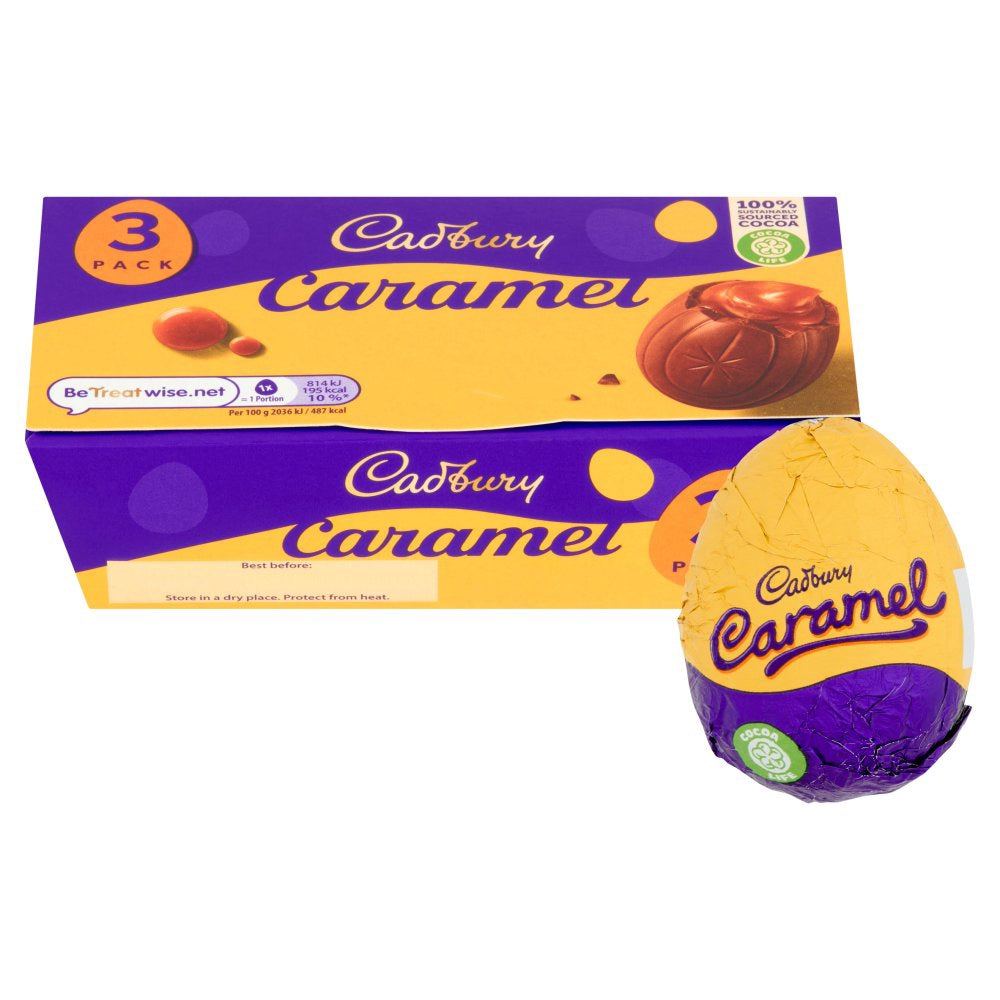 CADBURY Caramel Eggs 3PC Pack 120G