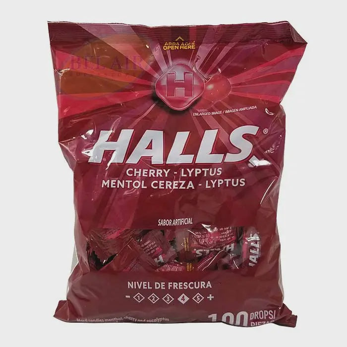 HALLS Cherry Lyptus Drop 100PCS Pack 300G