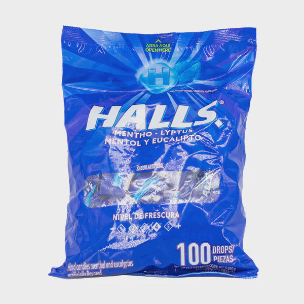 HALLS MENTHO-LYPTUS Drop 100PCS Pack 300G