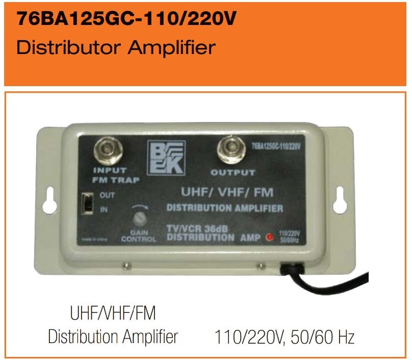 BLASTKING TV Booster I76-BA125GC-110/220V 25DB Eco