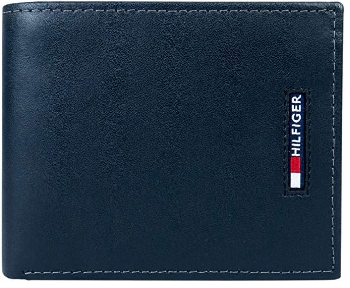 TOMMY HILFIGER Wallet Men Men's Leather Slim Bifold IN Gift Box