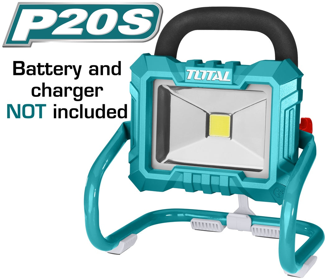 TOTAL Light LED Portable TFLI2002 Work Lamp 20V LITHIUM-ION