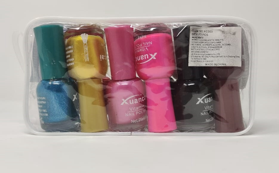 Nails Polish 12PCS Pack XC003 Xuancai 25ML