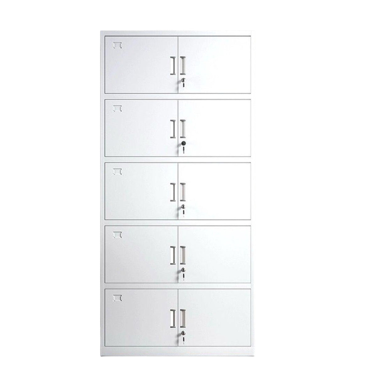 Cabinet Locker Storage 10 Door with Keys FHG-8147-Y512 70.8" X 33.4" X 15.3"