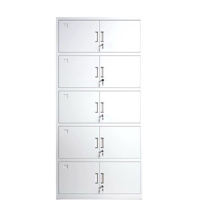 Cabinet Locker Storage 10 Door with Keys FHG-8147-Y512 70.8" X 33.4" X 15.3"