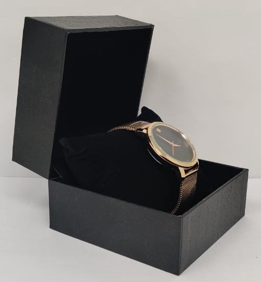 GENERIC Watch Fashion Men Rose Gold with Mesh Strap