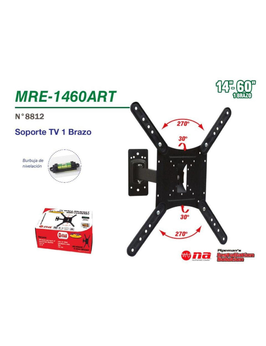 NIPPON AMERICA TV Wall Bracket MRE-1460SART 14-60"