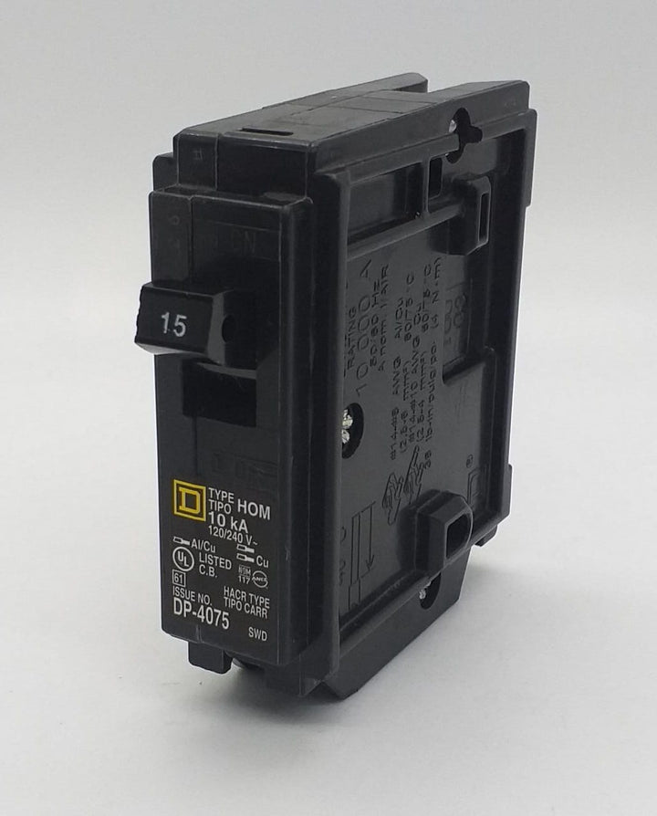 SQUARE D Breaker 15AMPS S/POLE