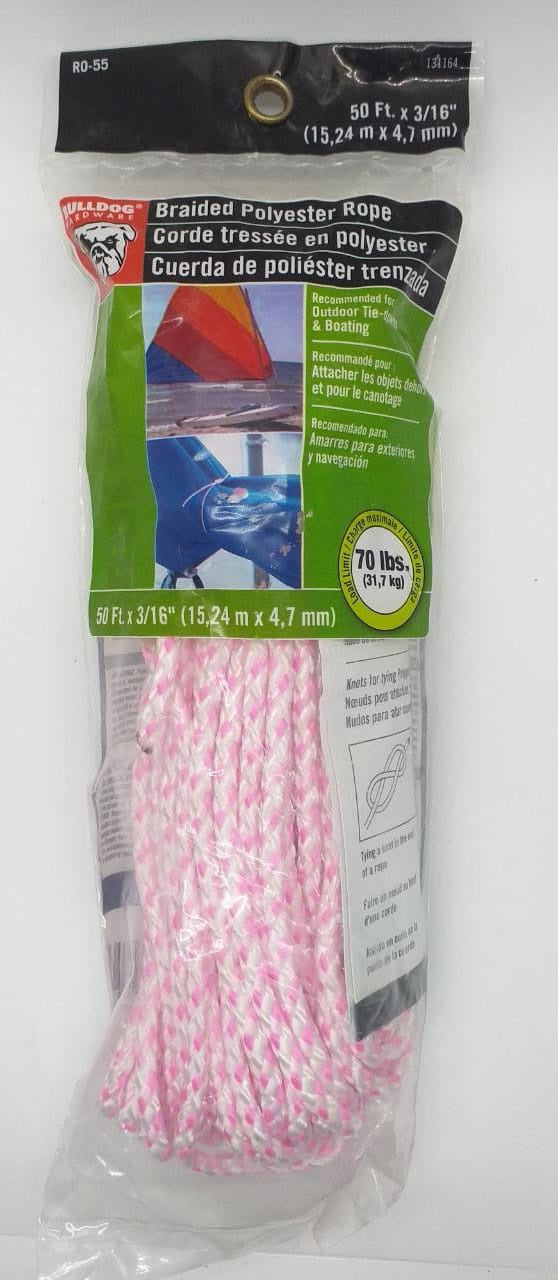 BULLDOG Rope Polyester 50FT X 3/16" RO-55