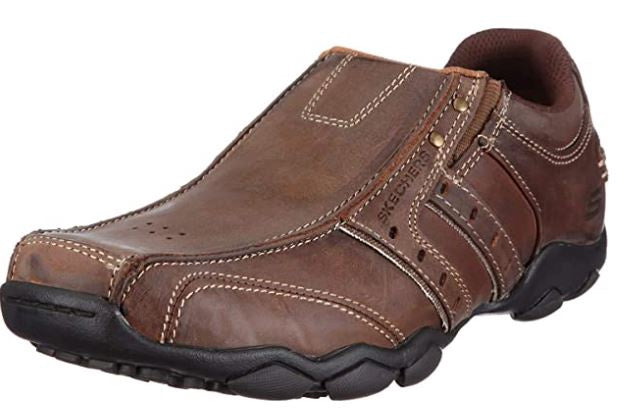 SKECHERS Footwear Men's Slip on Shoe Diameter Bike Toe Run Off Brown