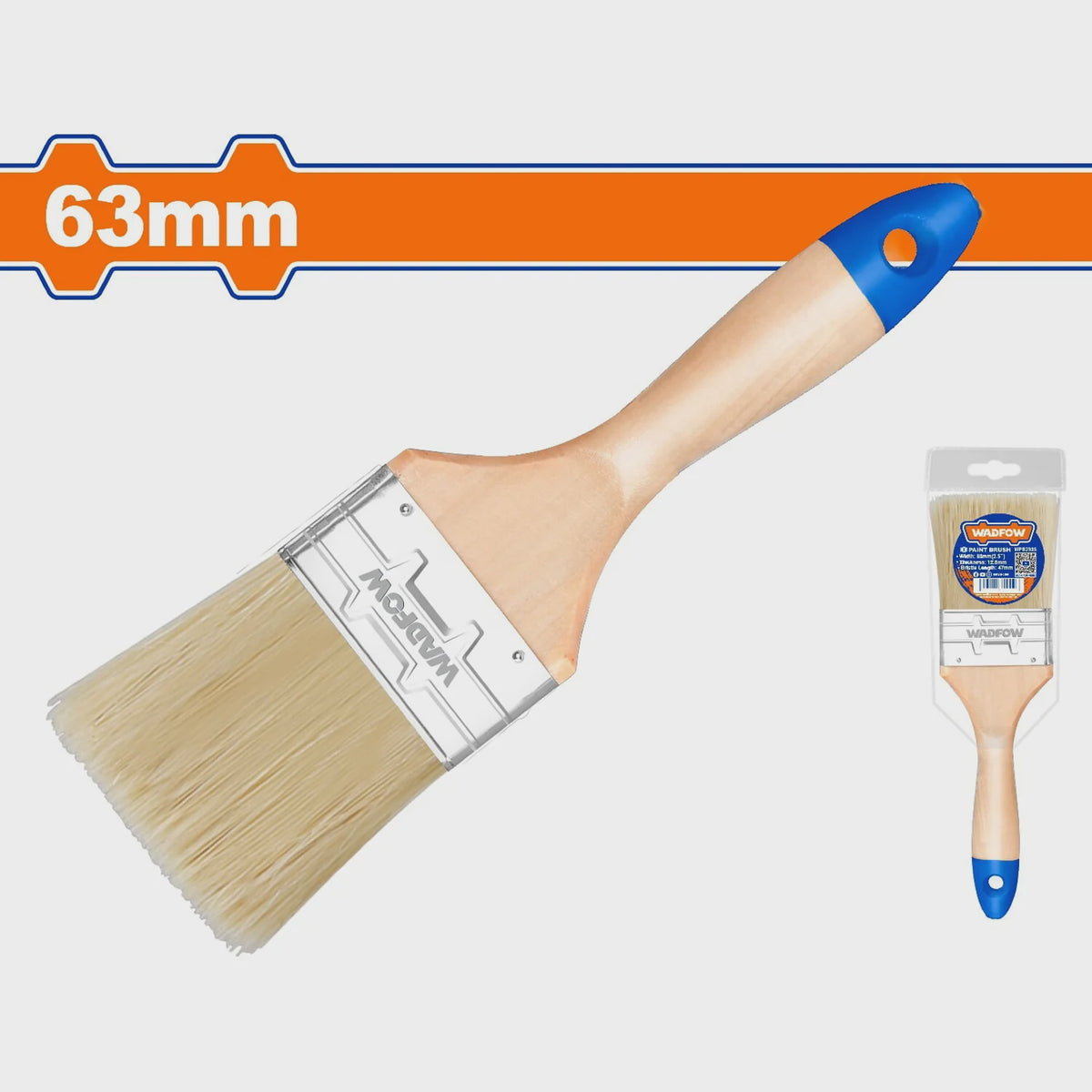 WADFOW Paint Brush 2.5" WPB2925 63MM Wood Handle