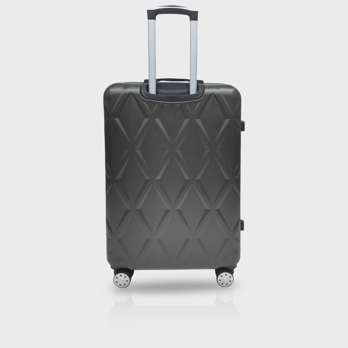 TUCCI ITALY Luggage Suitcase Medium 24" Alveare T0328-24IN-BLK ABS Hard Cover 4 Wheel Spinner Black