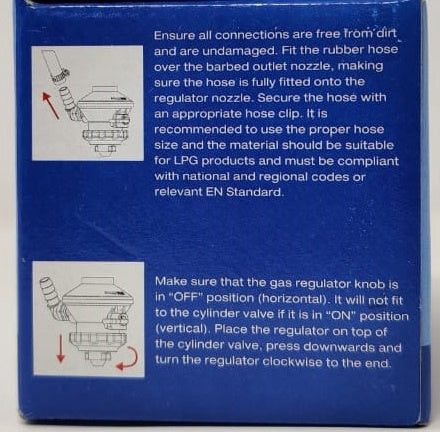 Gas Shell Sol Adaptor Scg R96L Bayonet Low Pressure Regulator