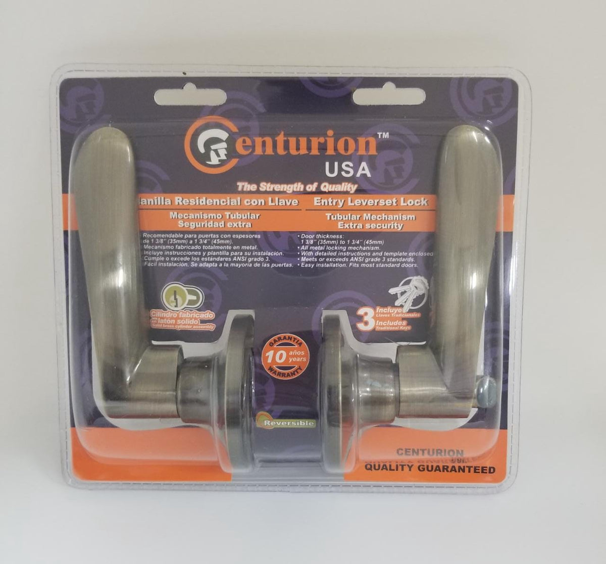 CENTURION Lock Lever #1561 Etab Antique Brass