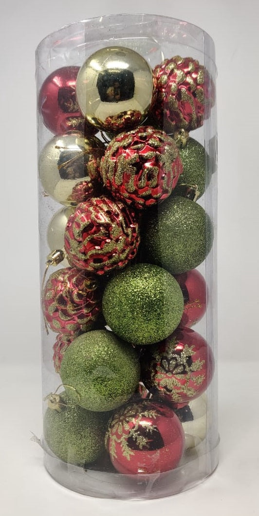 Christmas Decorations Balls A3-830 Medium 24PCS Pack