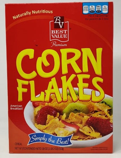 BEST VALUE (FOOD) Best Value Corn Flakes 18OZ 510G