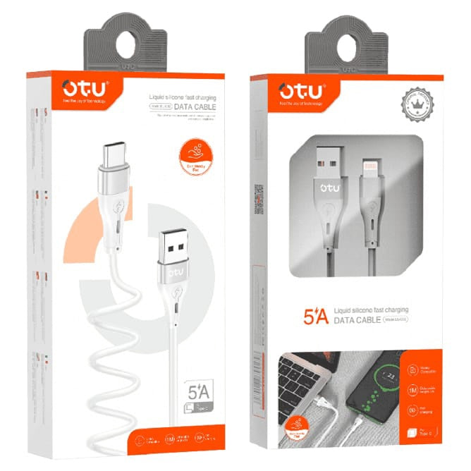 OTU Charger Cable USB DL02-V Micro 5A Fast Charging Data Cable Liquid Silicone