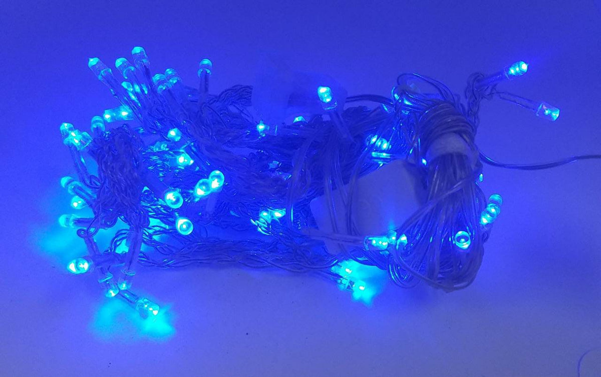 Fairy Light 100 Bulb LED Icicle 110V Flying Crane Blue