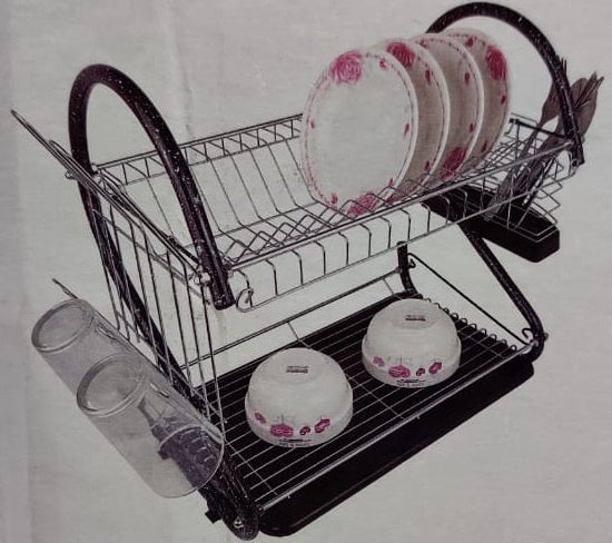 Dish Rack 2 Layer JC-1602-2 SQ99 Brown