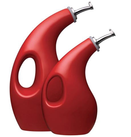RACHAEL RAY Oil Dispenser Bottle Set 24OZ & 13OZ Ceramic