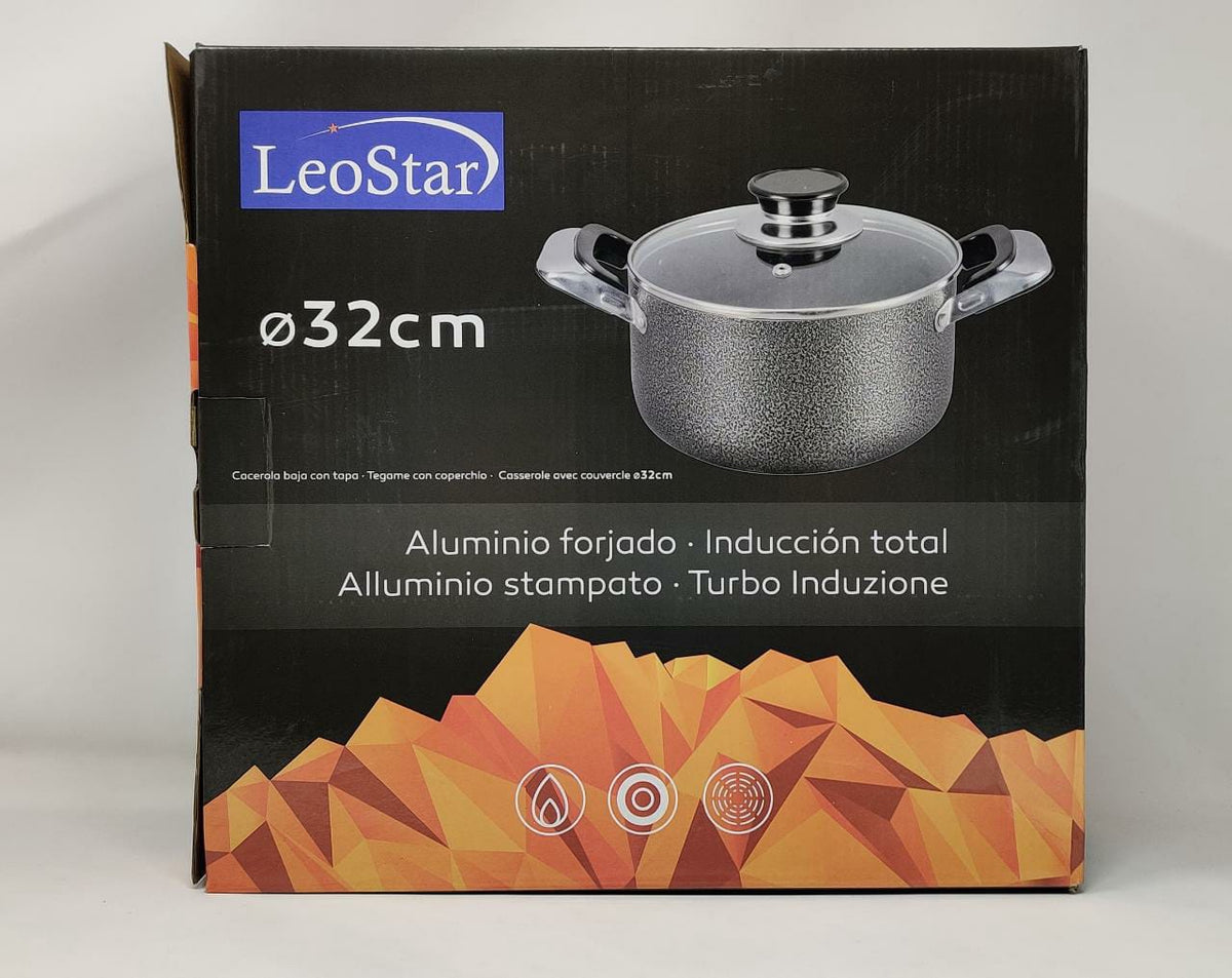 LEOSTAR Pot SM32 with Glass Lid 32CM