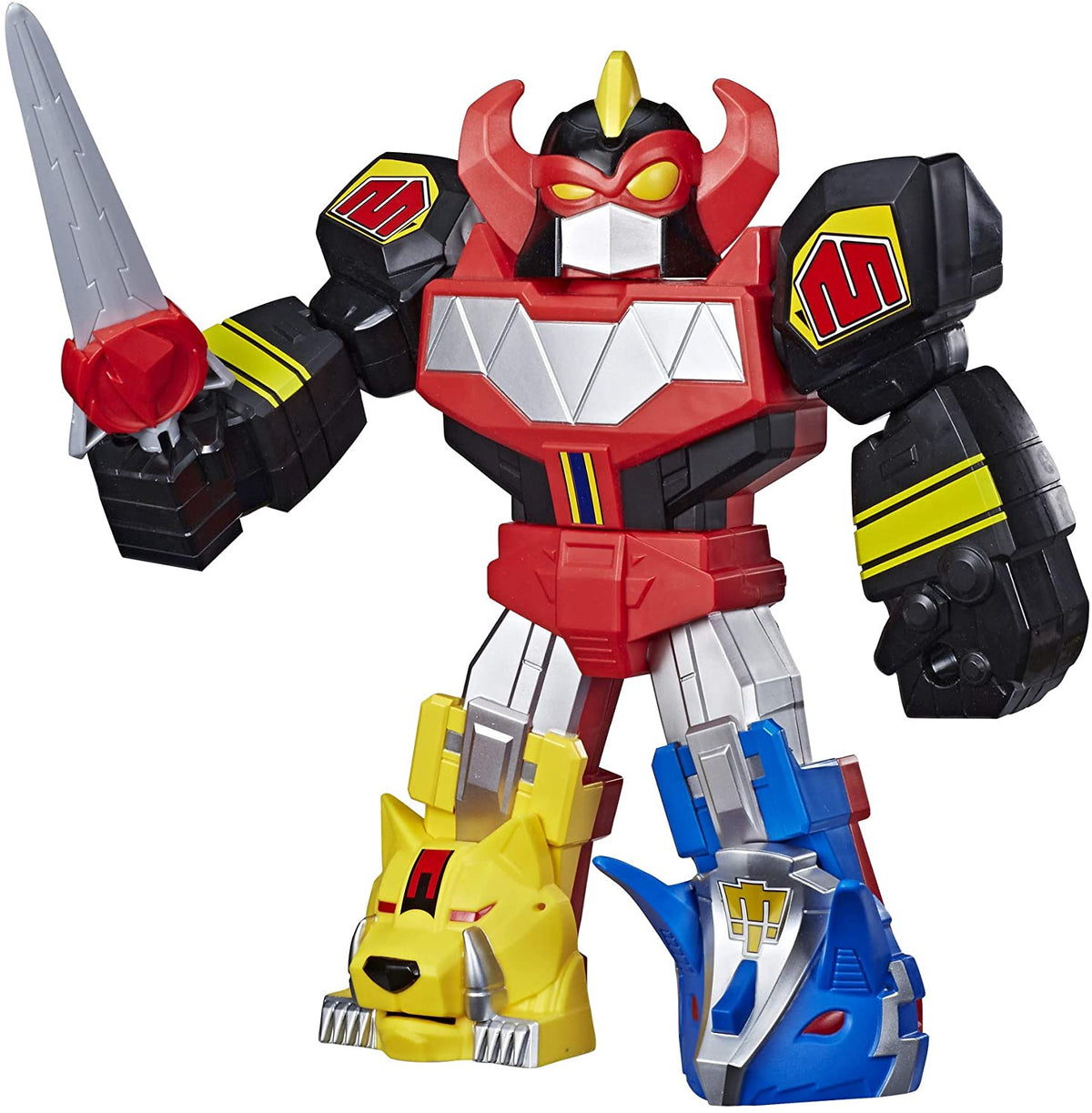 PLAYSKOOL Toy Power Rangers Heroes Mega Mighties Megazord Action Figure, 12 '' Mighty Morphin Toy for Kids Ages 3+
