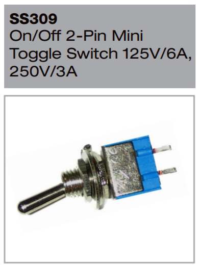 BLASTKING Switch ISS309 Mini ON/OFF 2PIN 3A