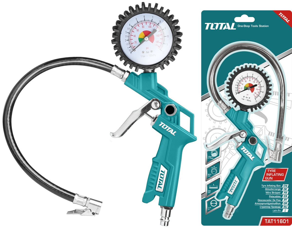 TOTAL Tire Inflating Gun Air TAT11601 12BAR