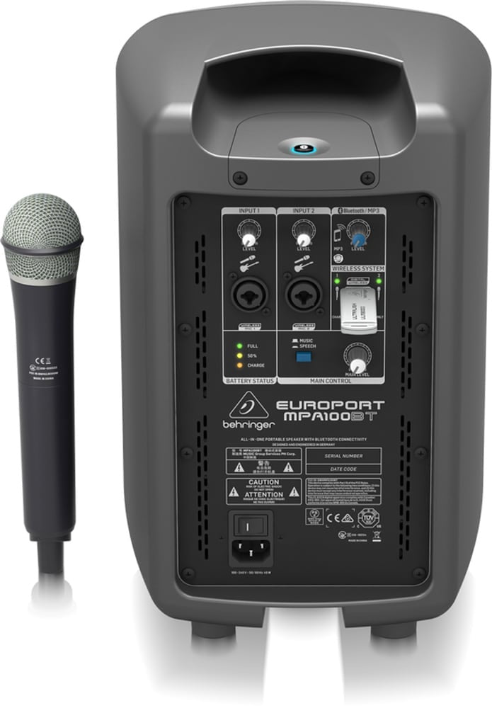 BEHRINGER Speaker Box MPA100BT Protable Pa System