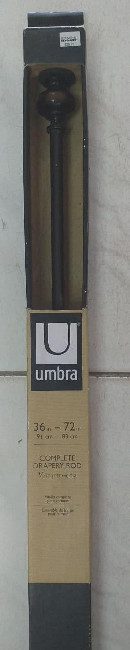 UMBRA Curtain Rod Ext 36"-72" Design