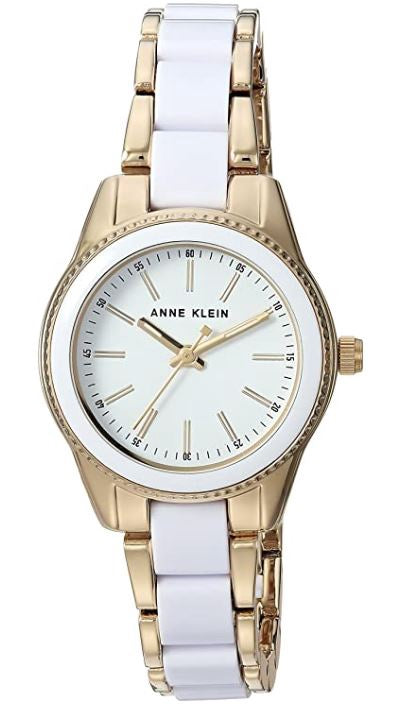 ANNE KLEIN Watch Women's White Resin Bracelet 3212WTGB