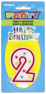 UNIQUE Party Birthday Candle Numbers
