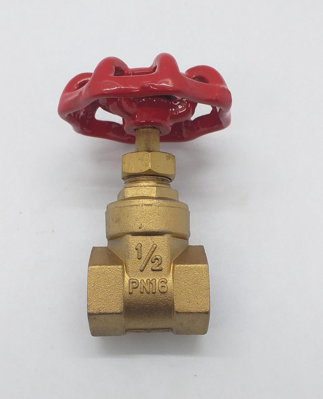 Gate Valve 1/2" Brass W/RED Tap PN16