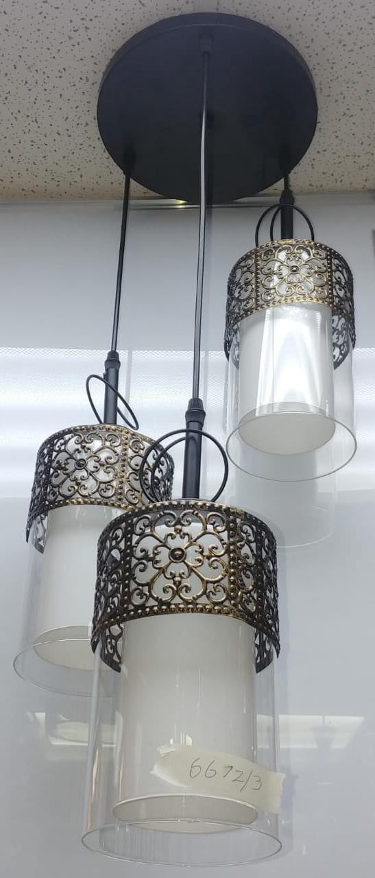 Light Fixture Pendant 3-BULB 6672-3