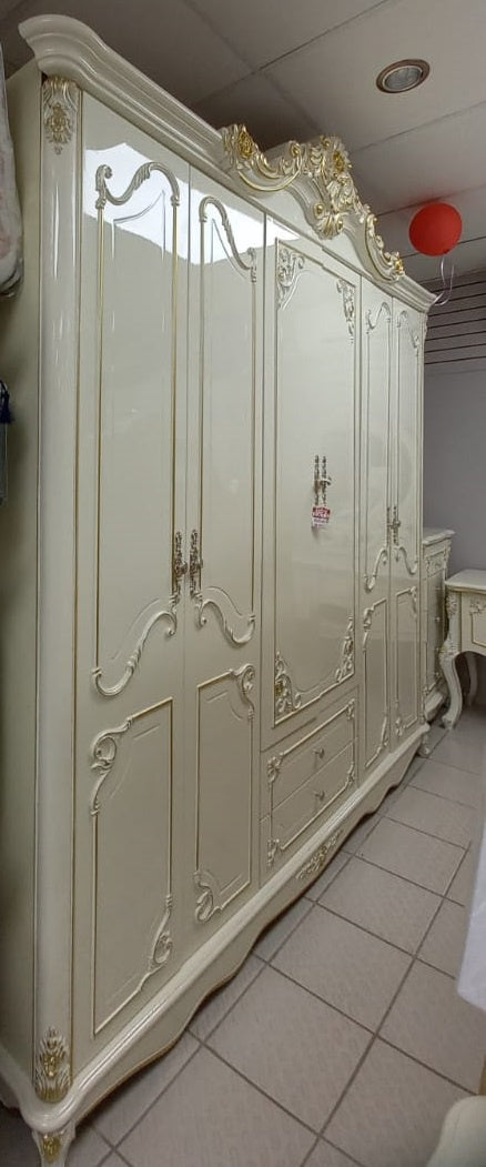 Bedroom Set Cream 6PCS Complete