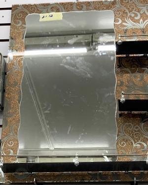 Mirror Dec 80CM X 60CM 3 Shelf NSC-2112 Brown