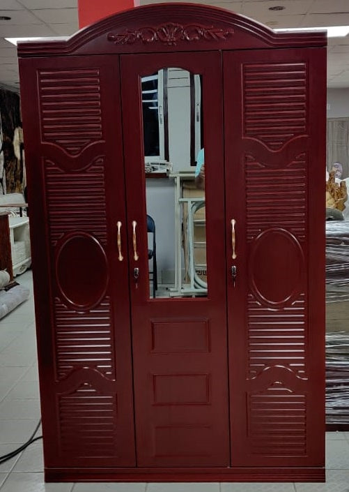 Wardrobe Tripple Metal with Mirror