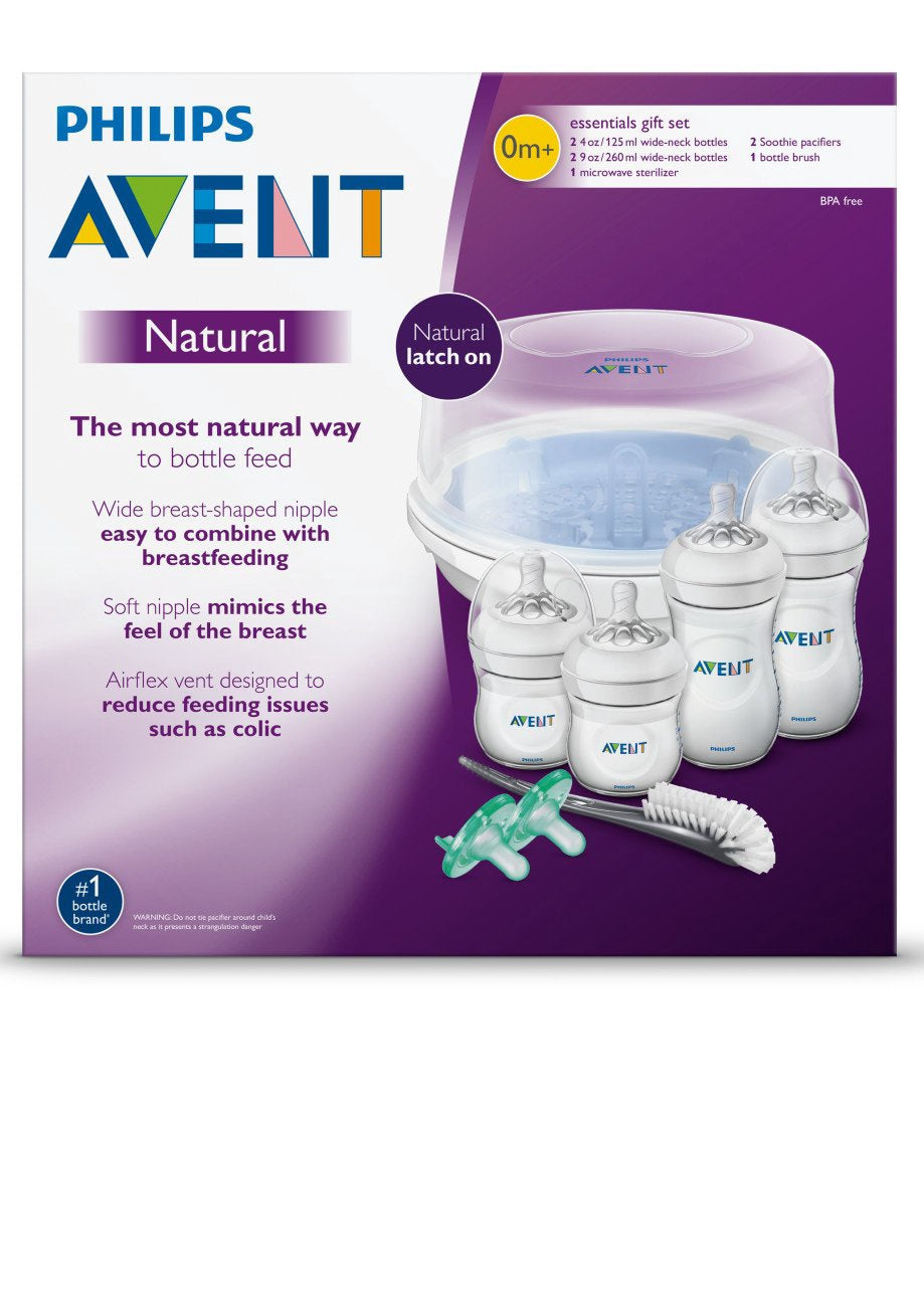 PHILIPS Baby Avent Natural Baby Bottle Essentials Gift Set SCD208/01