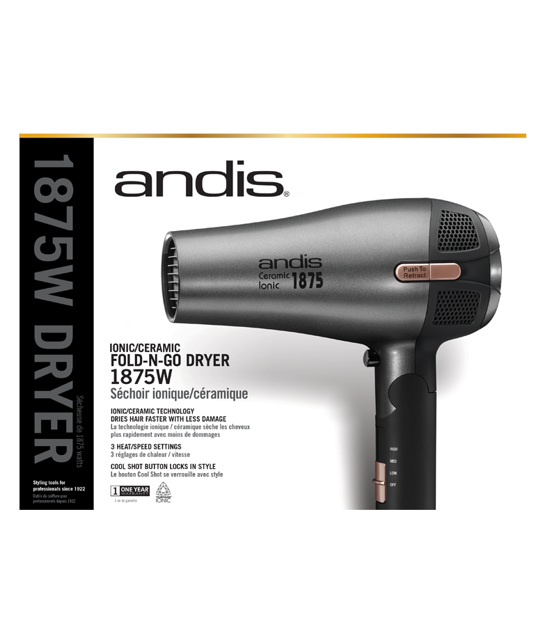 ANDIS Hair Dryer RC-4 1875W FOLD-N-GO