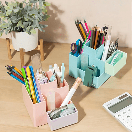 DELI Stationery Pen Holder Desk Organizer PK201 Pen Cup